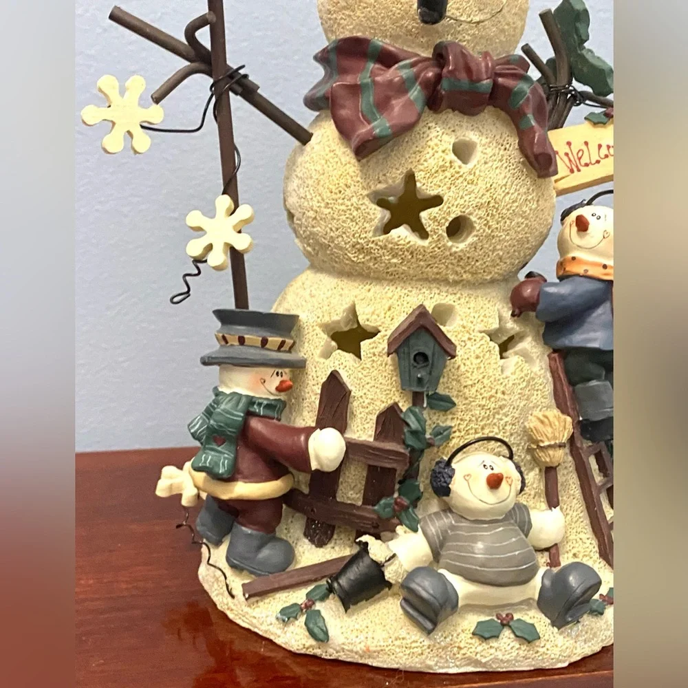 CMI Henton Christmas Snowman And Friends Welcome Light Up Display